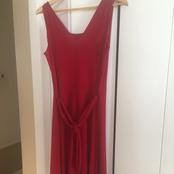 CASSIS LRD Little Red Dress sleeveless fit and flare knee length reversible M - Picture 4 of 8